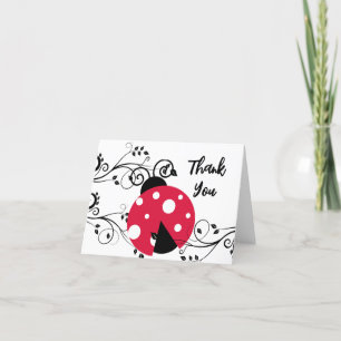 Cute Lady Bug Gracias Notas Ladybug