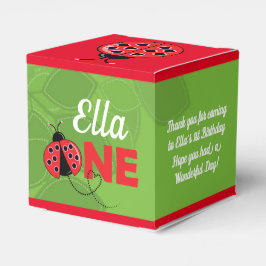 Cute Ladybug Design Primera caja de favores de cum