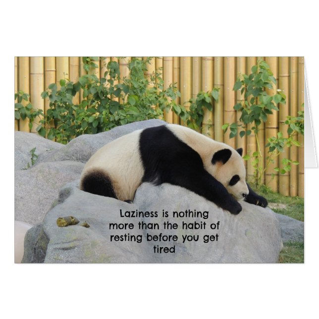 Cute Lazy Day Panda (Anverso (Horizontal))