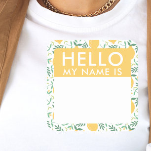 Cute Lemons Hola Mi Nombre Son Pegatinas