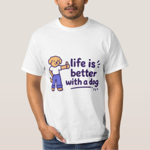 ​Cute Life Es Mejor Con Una Camiseta De Perro   Ma