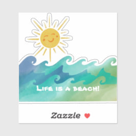 Cute Life es un Pegatina de Beach Vinyl Cut