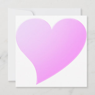 Cute lilac rosa gran corazón minimalista Moderno