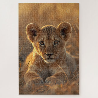 Cute Lion Cub Wildlife Jigsaw Puzzle