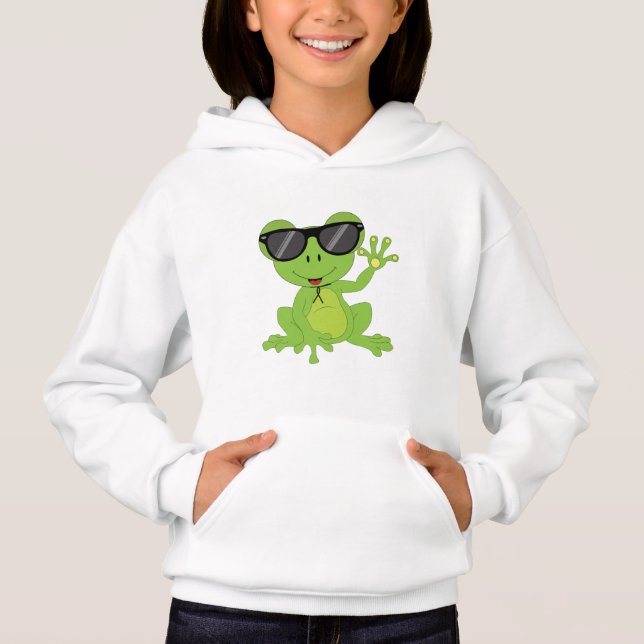 Cute little frog green sunglasses Gift for Kids (Anverso)