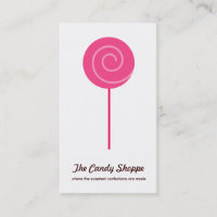 Cute Lollipop Candy Shoppe tarjetas de negocios