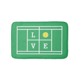 Cute LOVE pista de tenis alfombra para baño