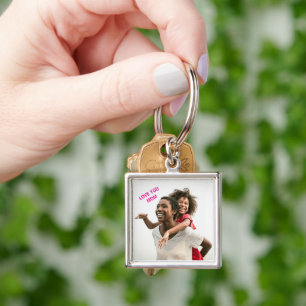 Cute Love You Mom Foto Llavero Regalo