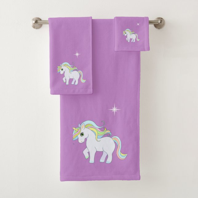 Cute Magia Unicornio & Estrella en Violeta (In situ)