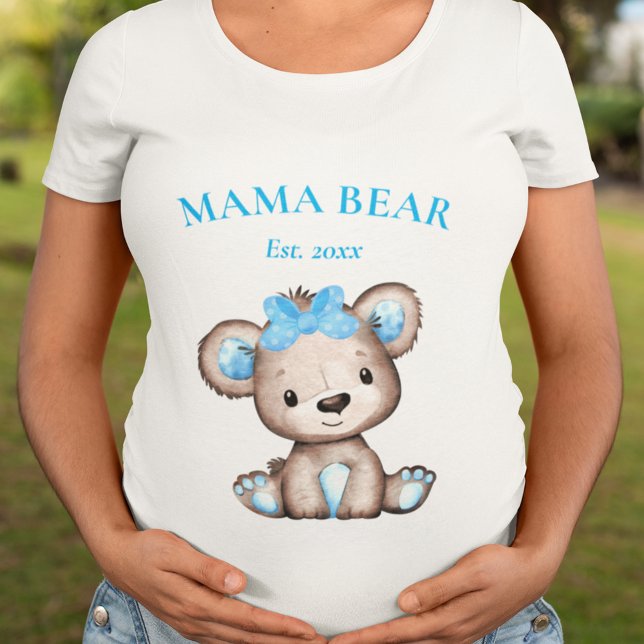Cute Mama Bear Fecha Establecida Baby Shower (Subido por el creador)