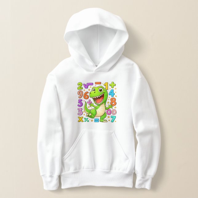 Cute Maths Dinosaur Numbers Hoodie for Kids (Distribución )