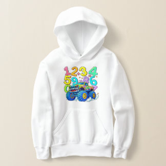 Cute Maths Numbers Car Cartoon Sudadera con Capuch