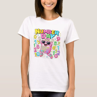 Cute Maths Numbers Cat Number Day Camiseta KidsUK!