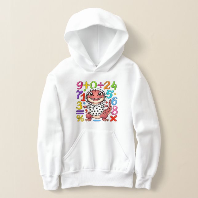 Cute Maths Numbers Hoodie for Kids School (Distribución )