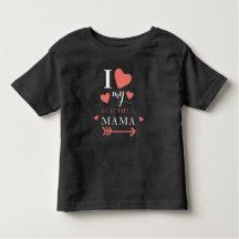 Cute me encanta mi bella mamá bebé camiseta