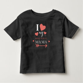 Cute me encanta mi bella mamá bebé camiseta
