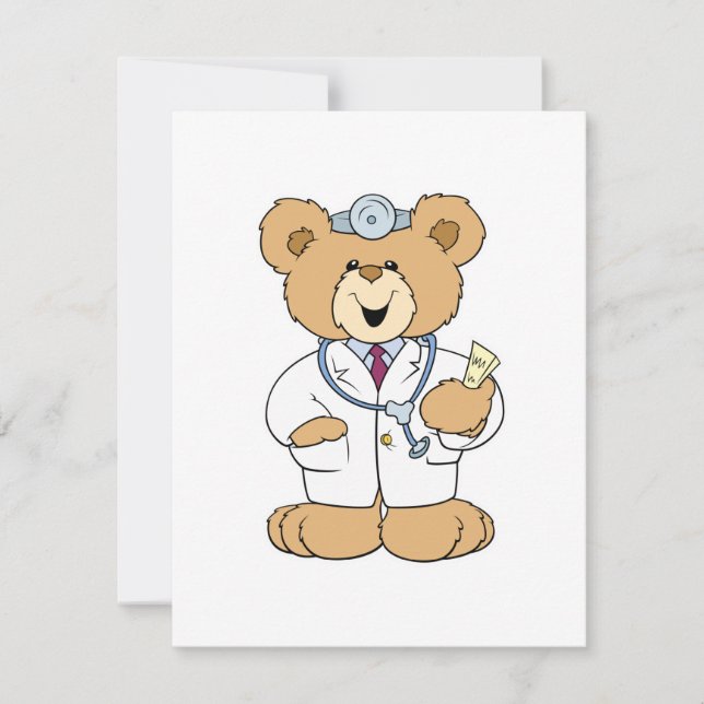 Cute Médica Teddy Bear (Anverso)