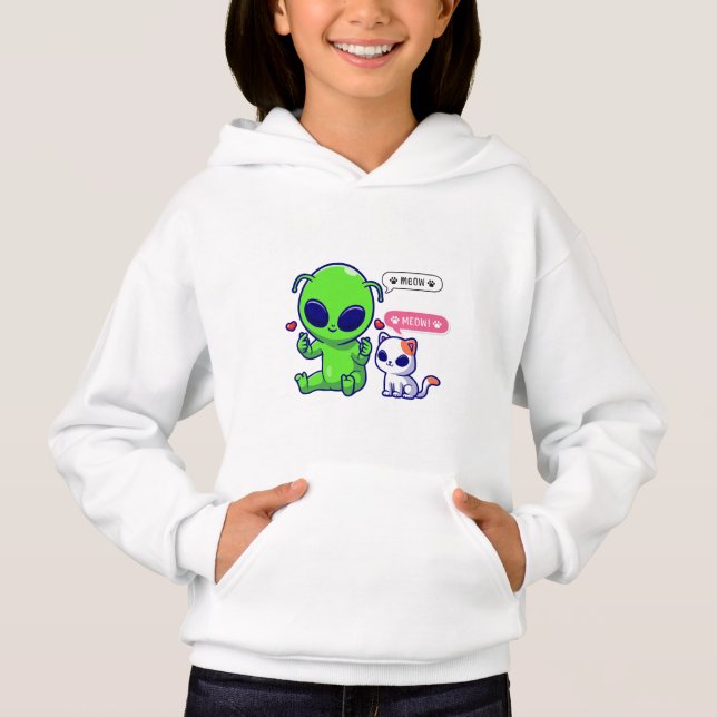 CUTE MEOW CAT CON ALIEN (Anverso)