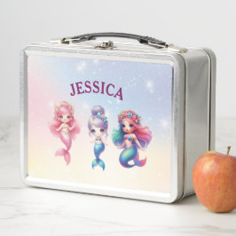 Cute Mermaid 4º Grado Nombre Personalizado