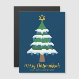 Cute Merry Chrismukkah Tree Magnet