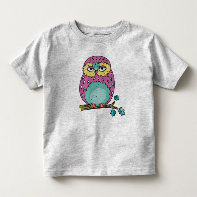 Cute Mod Animal Owls idea de regalo de camisetas p (Anverso)