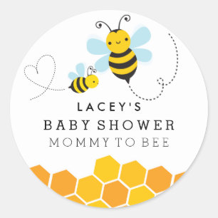 Cute Mommy To Bee Baby Shower Calcomanía