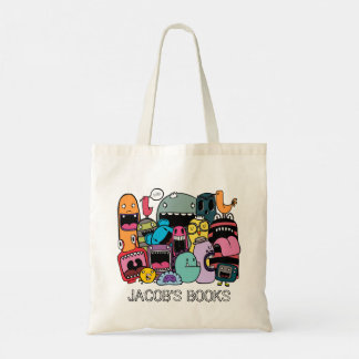 Cute Monsters Caracteres Nombre Biblioteca Bolsa d