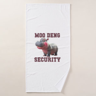 Cute MOO DENG SEGURIDAD Papá Bebé Hippo Papá Padre