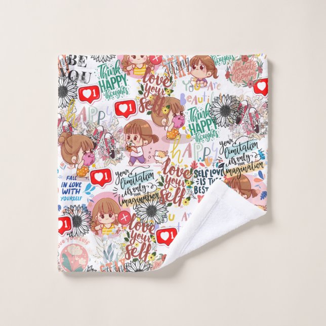 Cute Motivational – Positive Quote Kawaii  (Toallita)