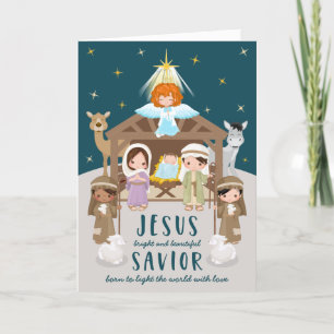 Cute Natividad Niño Jesús Navidad   Beige