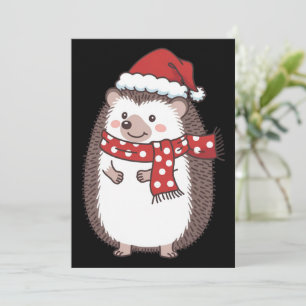 Cute Navidad Erizo Festejo