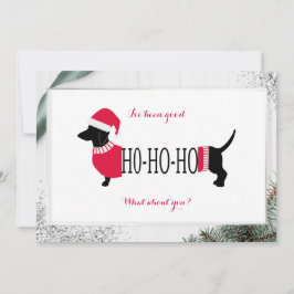 Cute Navidades de Dachshund Perro he sido buena ca