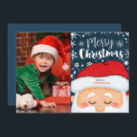 Cute Navidades de Santa Claus Foto Tarjeta de Salu<br><div class="desc">Cute Navidades de Santa Claus Foto Tarjeta de Saludo</div>