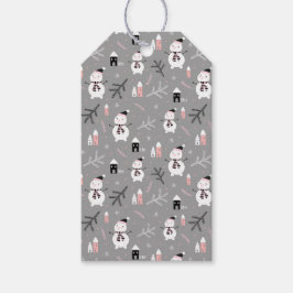 Cute Navidades Snowmen Regalos Etiquetas