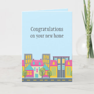 Cute Nueva Hogar Felicitaciones Tarjeta Realtor Co