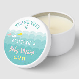 Cute Ocean Hearts Whimsical Baby Shower Gracias