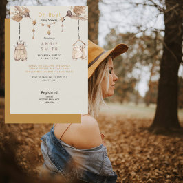 Cute Oh Boy Baby Clothes Invitación a la ducha