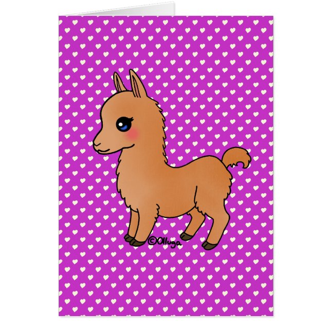 Cute Orange Llama (Frente)