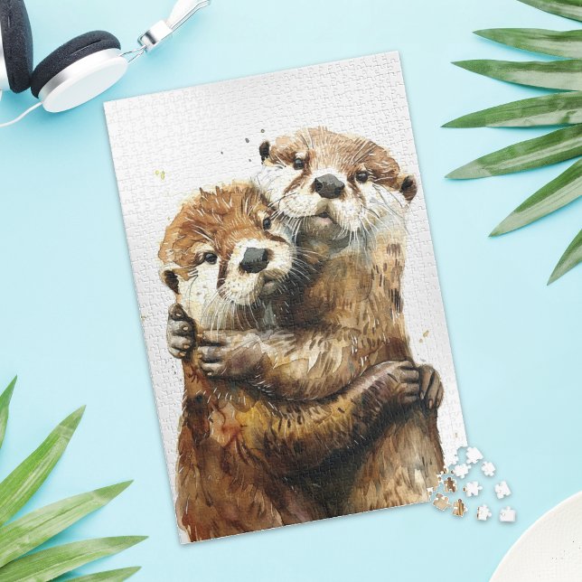 Cute Otter Love Jigsaw Puzzle (Subido por el creador)