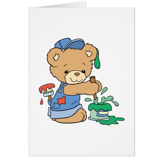 Cute Painter Bear (Frente)