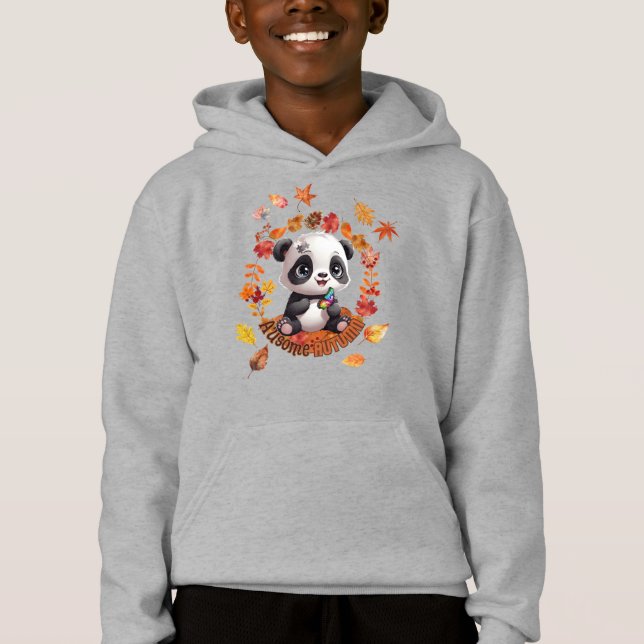 Cute Panda “Ausome Autumn” – Fall Autism Awerness (Anverso)