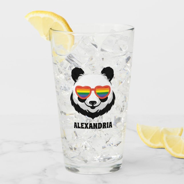 Cute Panda Bear | Arcoiris | LGBTQ (Anverso (hielo))