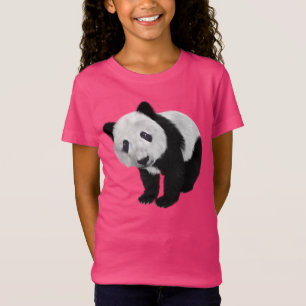 CUTE PANDA BEAR CHICAS CAMISETAS DE CAMISETAS