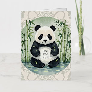 Cute panda grande y regordete sentado en una postu