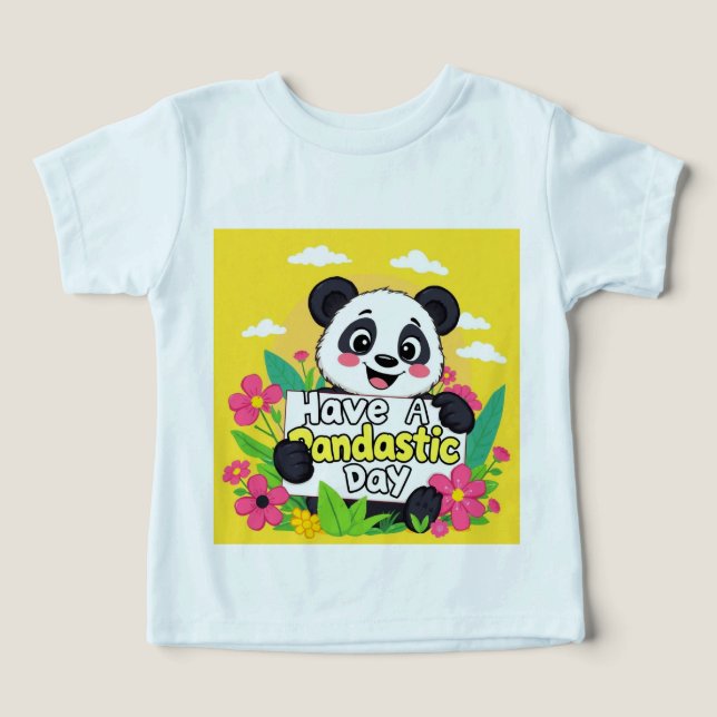 Cute Panda "Ten Un Día Pandástico" (Diseño delantero )