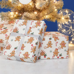 Cute Papel de Regalo de Jengibre en Acuarela para