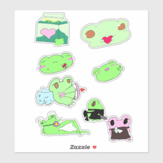 Cute paquete de pegatinas del día de San Valentín