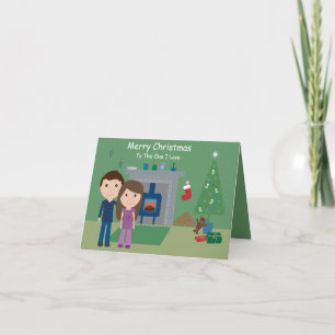 Cute Pareja Feliz Navidad A La Que Me Encanta