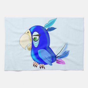 Cute Parrot Funny Kitchel Toalla - Personalizable