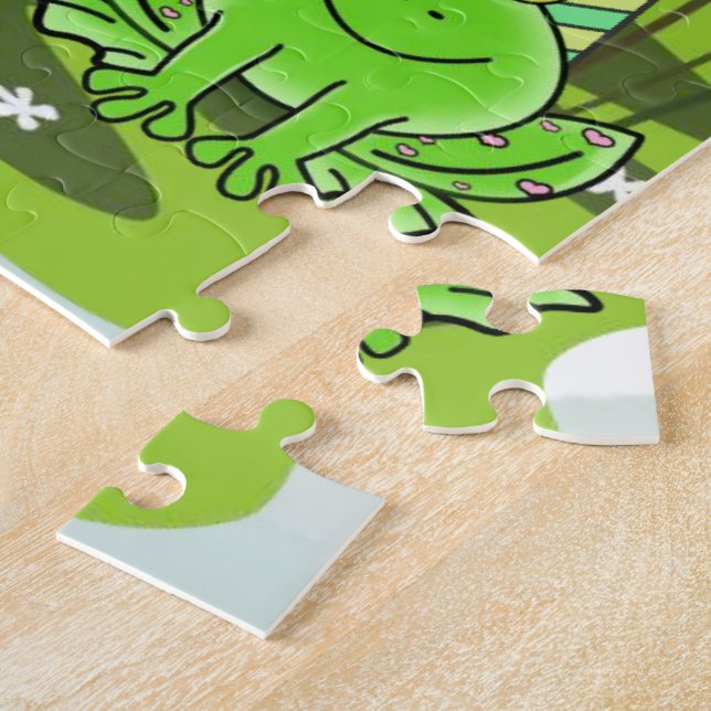 Cute Pastel Colors Puzzles Happy Birthday (Lado)